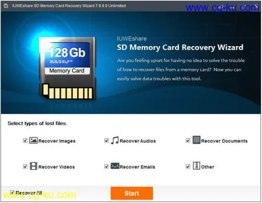 IUWEshare SD Memory Card Recovery Wizard 7.9.9.9 Unlimited / AdvancedPE的图片1