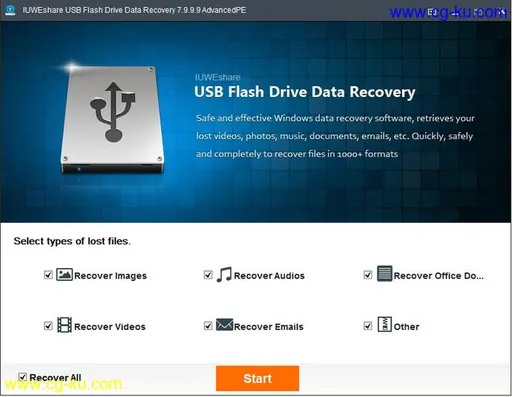 IUWEshare USB Flash Drive Data Recovery 7.9.9.9 Unlimited / AdvancedPE的图片1