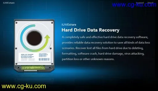 IUWEshare Hard Drive Data Recovery Professional 7.9.9.9的图片1