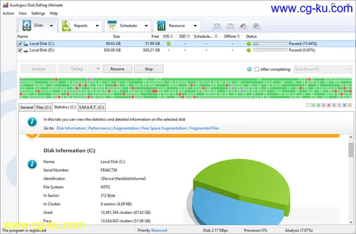 Auslogics Disk Defrag Ultimate 4.11.0.3 Multilingual的图片1