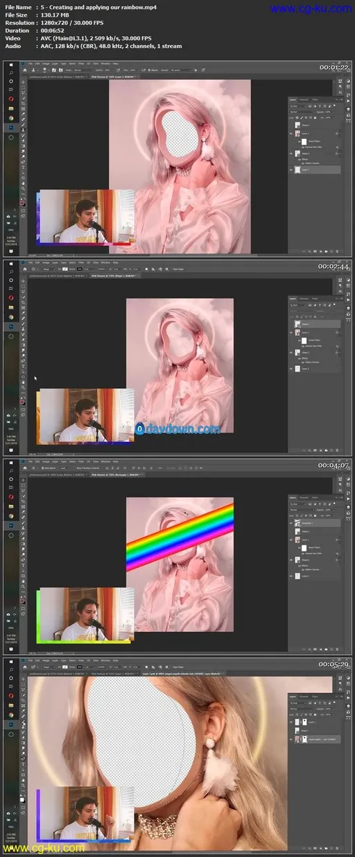 How to make rainbow effect in Photoshop – Pink Heaven Artwork的图片1