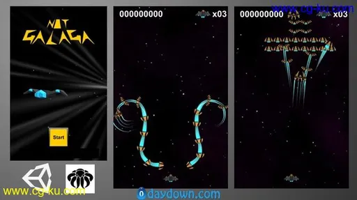 Unity Game Tutorial: Galaga 3D的图片1