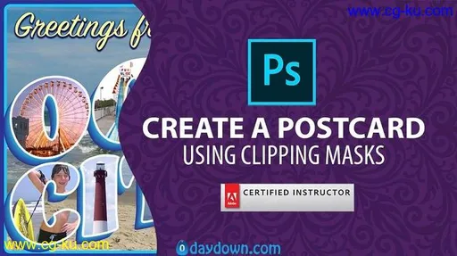 Create a Postcard in Photoshop using Clipping Masks的图片1