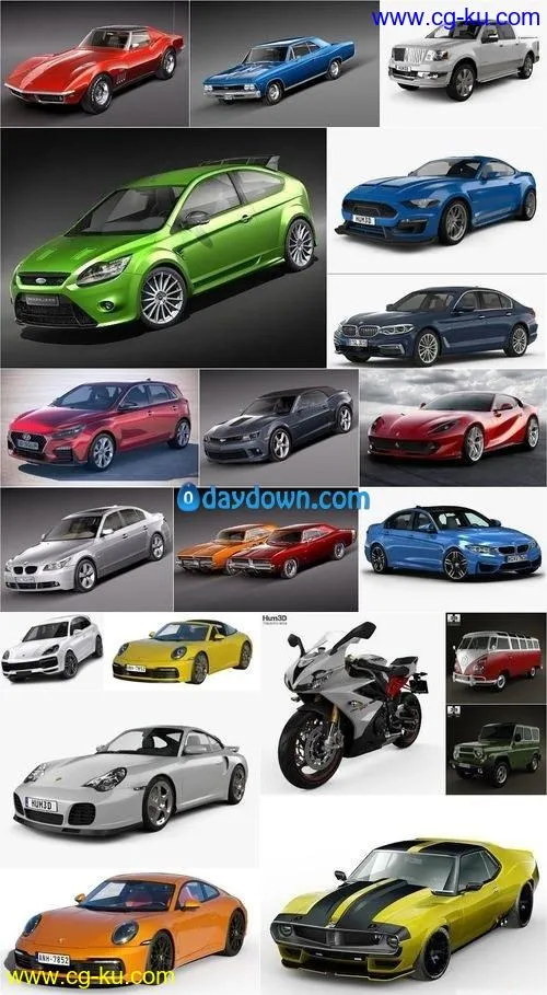 Car 3D Model Bundle August 2019的图片1