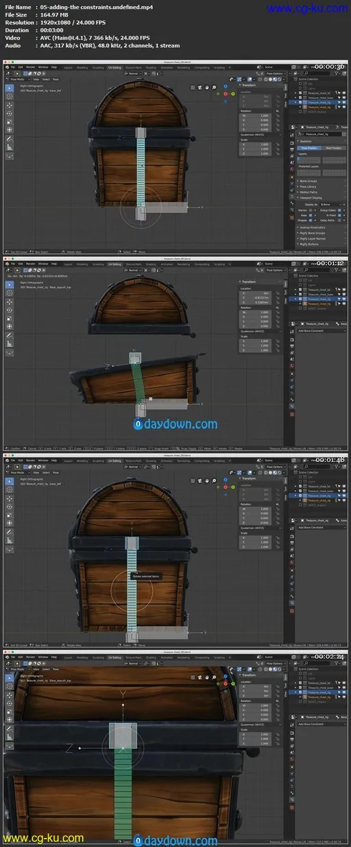 Rig and Animate a Treasure Chest in Blender 2.8的图片1