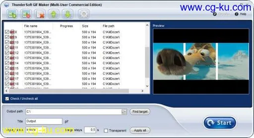 ThunderSoft GIF Maker 3.2.0.0的图片1