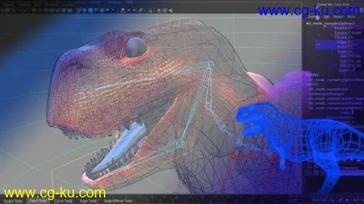 Maya Rigging a Dinosaur in 4 hours的图片2