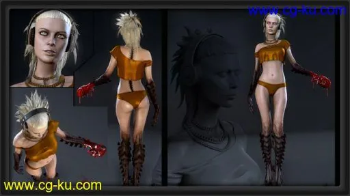 Model & Texture a complete Female Character for Games的图片2