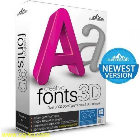 Summitsoft Creative Fonts 3D v10.5的图片1