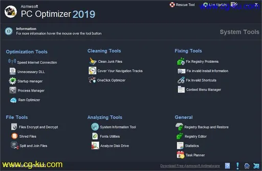 Asmwsoft PC Optimizer 2019 v11.0.3085的图片1