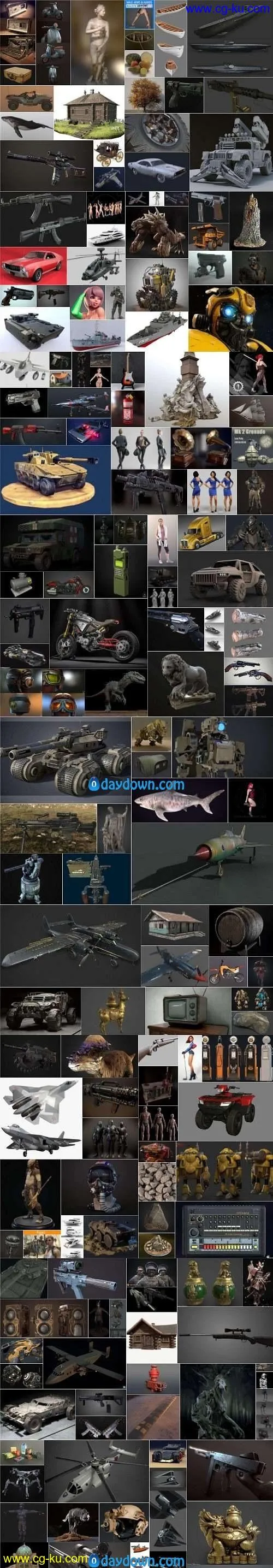 PBR Game 3D-Models Bundle September 2019的图片1