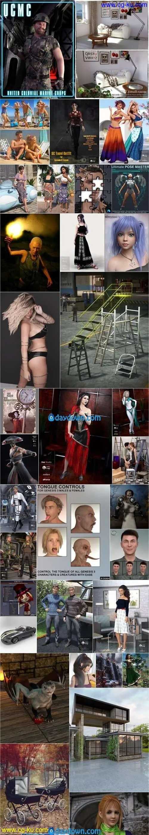 Daz 3D, Poser Bundle 4 September 2019的图片1