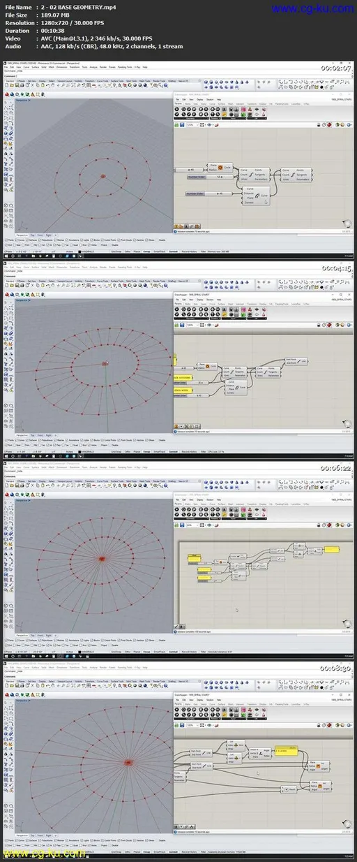 Parametric spiral staircase with Grasshopper for Rhino 3D的图片1