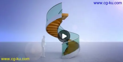 Parametric spiral staircase with Grasshopper for Rhino 3D的图片2