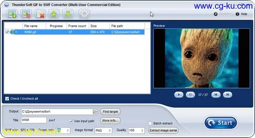 ThunderSoft GIF to SWF Converter 2.6.0.0的图片1