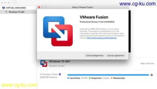 VMware Fusion Pro 11.5.6 MacOS的图片1
