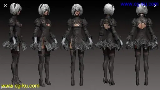 Gumroad – Modeling Nier Automata character using Maya的图片1