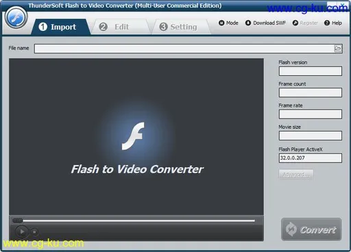 ThunderSoft Flash to Video Converter 4.0.0的图片1