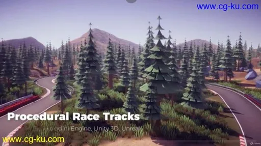 Procedural Race Tracks – Houdini 17.5 and Houdini Engine的图片1