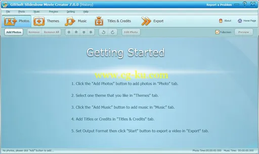 GiliSoft SlideShow Movie Creator 7.2.0的图片1