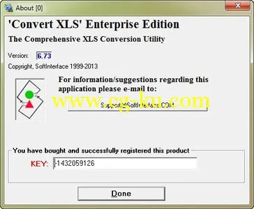 SoftInterface Convert XLS 6.73 excel文档转换工具的图片1