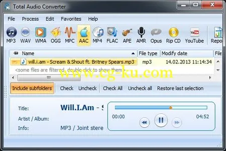 CoolUtils Total Audio Converter 5.2.74 音频转换的图片1