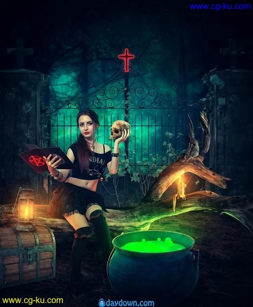 Skillshare – The Witch – Advanced Photoshop Manipulation的图片1