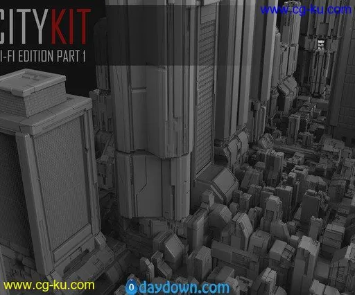 ArtStation Marketplace – CityKit: Sci-Fi Edition Part 1的图片2