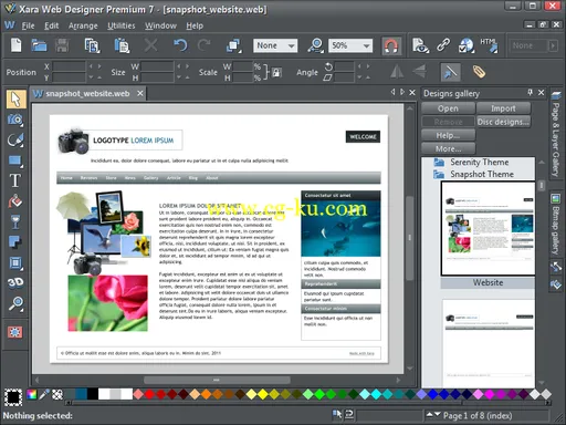 Xara Web Designer Premium v9.­0.­2 x64 图形和文档创建工具的图片2