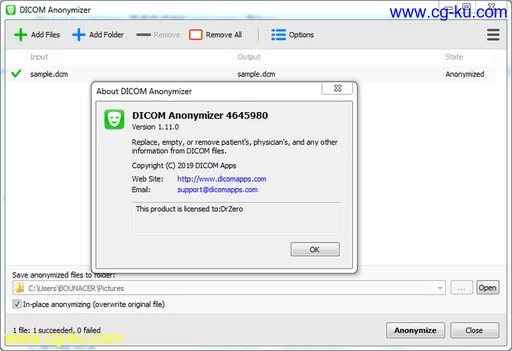 DICOM Anonymizer 1.11.0的图片1