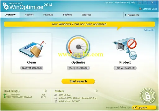 Ashampoo WinOptimizer 2014 1.0的图片1