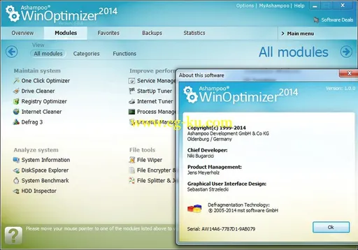 Ashampoo WinOptimizer 2014 1.0的图片2