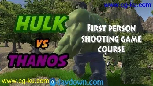 Skillshare – Basic to Intermediate Unity 3D – Create an Marvel Hulk's First Person Shooting (FPS) Game in 3 Hours的图片1