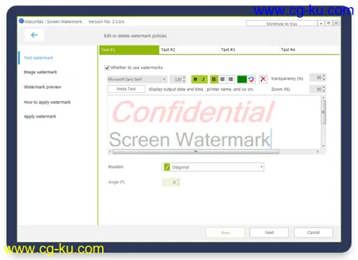 xSecuritas Screen Watermark 2.1.0.4 Multilingual的图片1