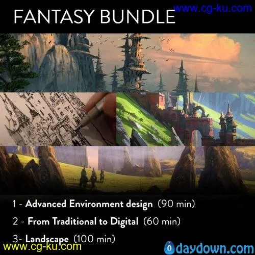 ArtStation – Tutorial Bundle 3 in 1 (Fantasy)的图片1