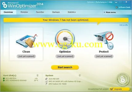 Ashampoo WinOptimizer 2014 1.0 Portable的图片1