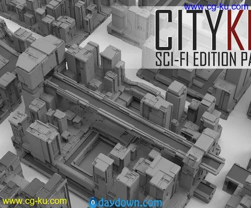 ArtStation Marketplace – CityKit: Sci-Fi Edition Part 2的图片1