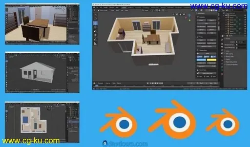 Blender 2.8 for interior design and architecture的图片2