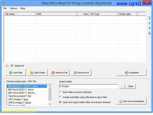 Okdo Pdf to Word Txt Tif Jpg Converter 5.6的图片1