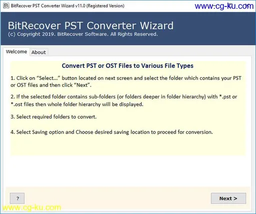 BitRecover PST Converter Wizard 11.5的图片1