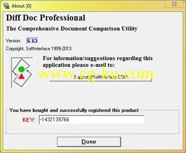 Diff Doc Professional 6.63 文档内容比较的图片2