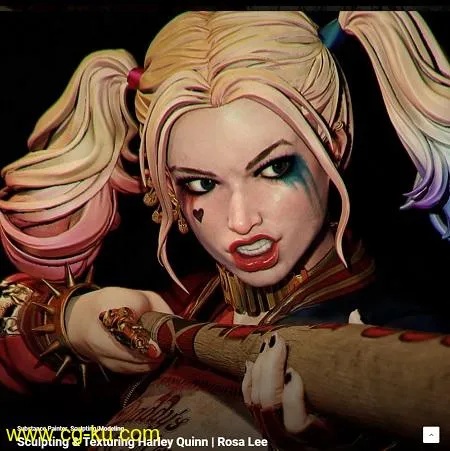 LevelUp Digital – Sculpting & Texturing Harley Quinn的图片1