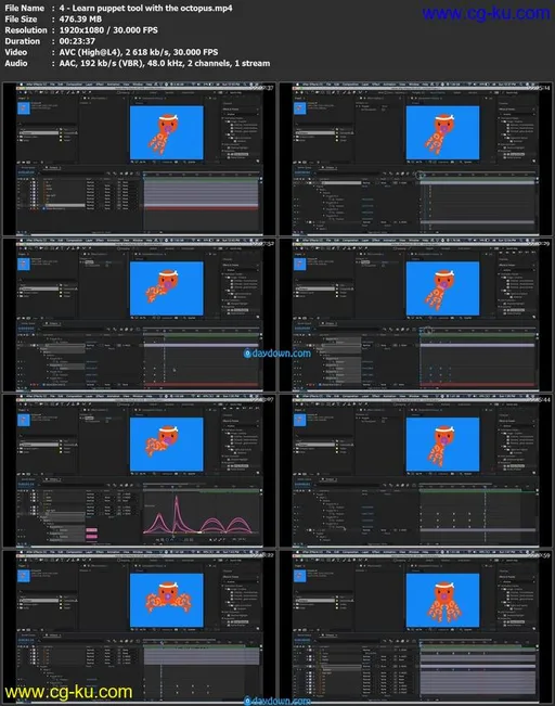 Character Animation in After Effects: Basic Transformations, Puppet Tool, & Walking Cycle的图片2