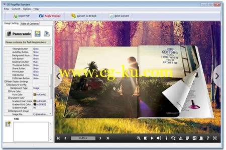 3D PageFlip Standard 2.6.8 Flash翻书软件的图片1