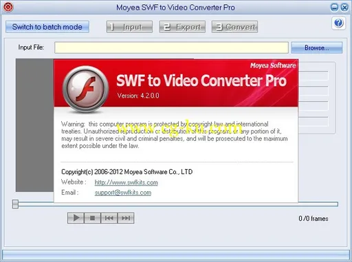 Moyea SWF to Video Converter Pro 4.2.0.0的图片1