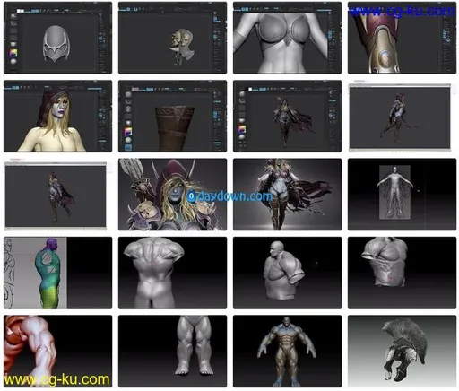 Professional 3D Character Art in Zbrush: Basic to Intermediate 16 Vols – 3D Art School的图片3