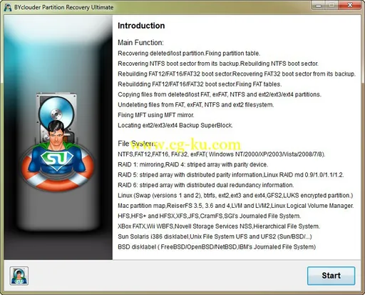 BYclouder Partition Recovery Ultimate 7.1.0.0的图片1