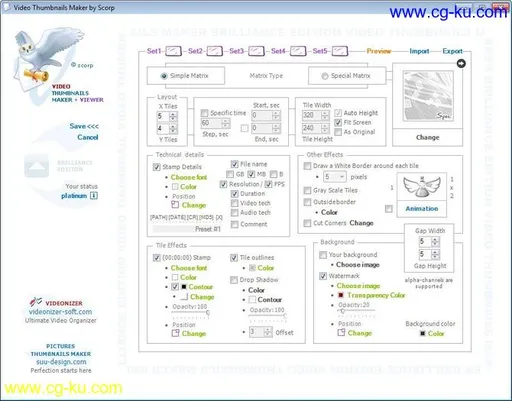 Video Thumbnails Maker Platinum 14.0.0.0 Multilingual的图片1