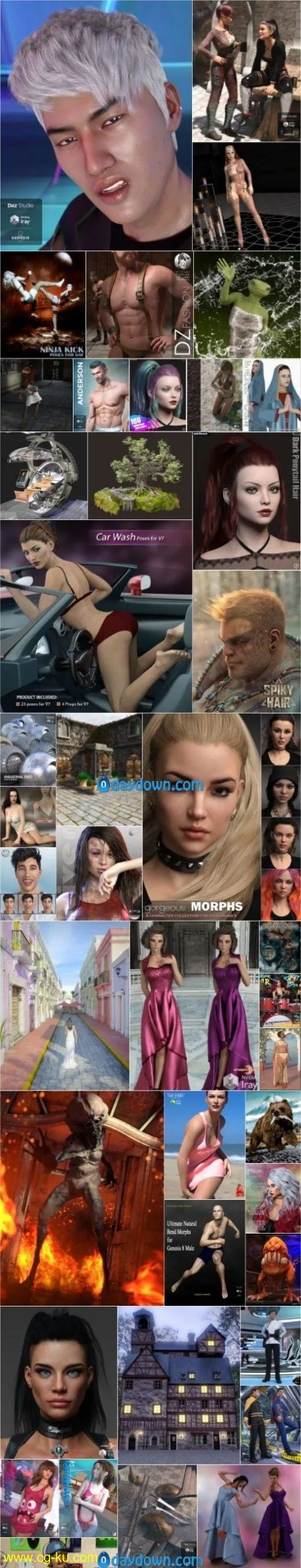 Daz 3D, Poser Bundle 4 January 2020的图片1