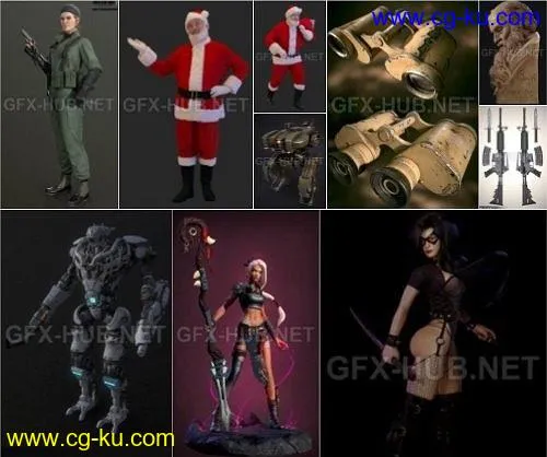 PBR Game 3D-Models Bundle Jan 2020的图片1